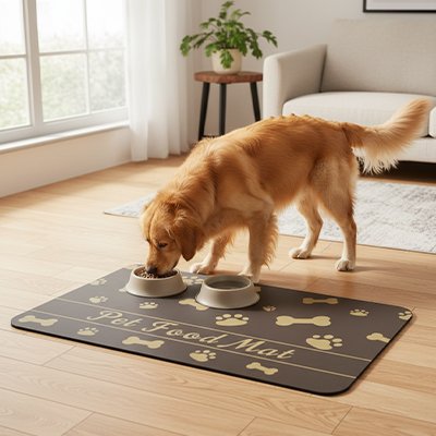 Tapis gamelle chien