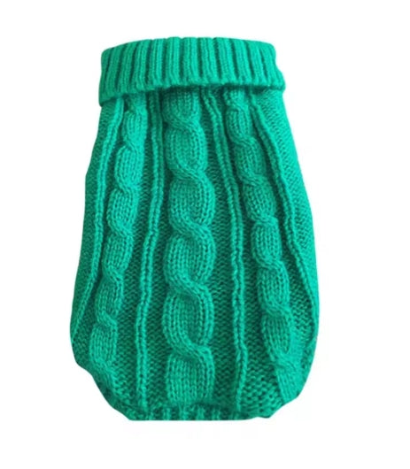 Pull / Chandail pour Chien | Tricot Torsadé Multicolore
